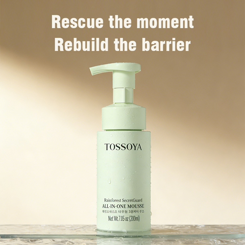 Tossoya™ Probiotic pH-Balanced Intimate Mousse bottle for gentle cleansing and soothing care