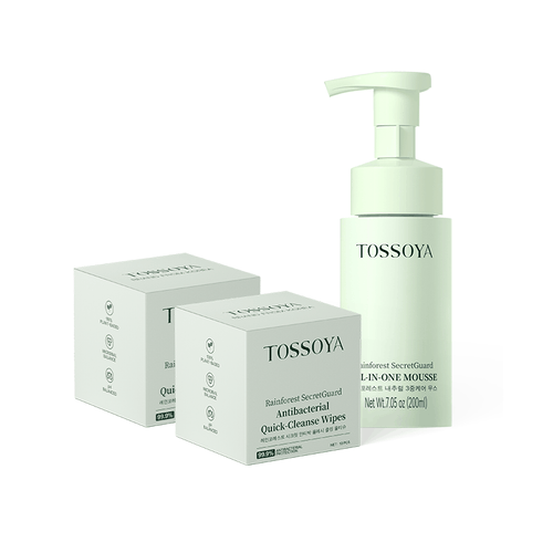 Probiotic Mousse & Dual Antibacterial Wipes Set - Gentle, pH Balanced Care